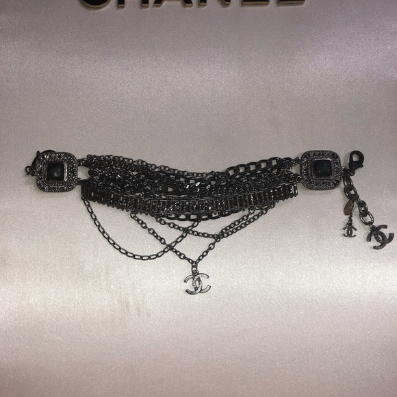 CHANEL Jewelry - Chanel gun metal bracelet CHANEL Jewelry - Chanel gun metal bracelet